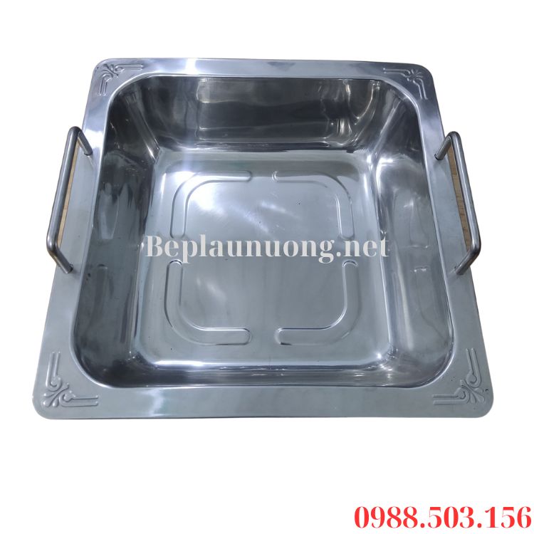 Nồi ăn lẩu inox vuông cho nhà hàng