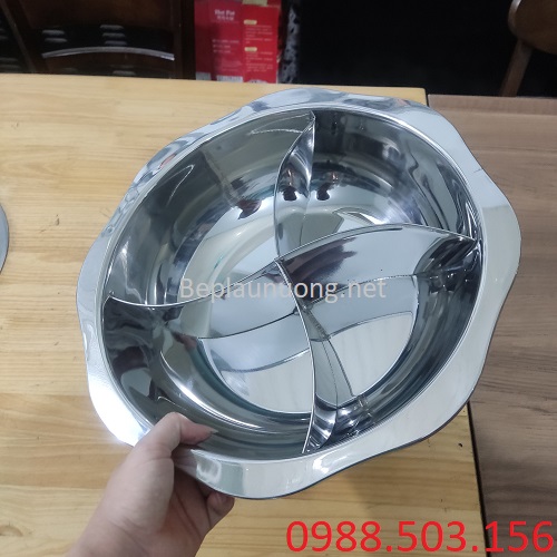 Cung cấp nồi inox 4 ngăn tròn giá rẻ