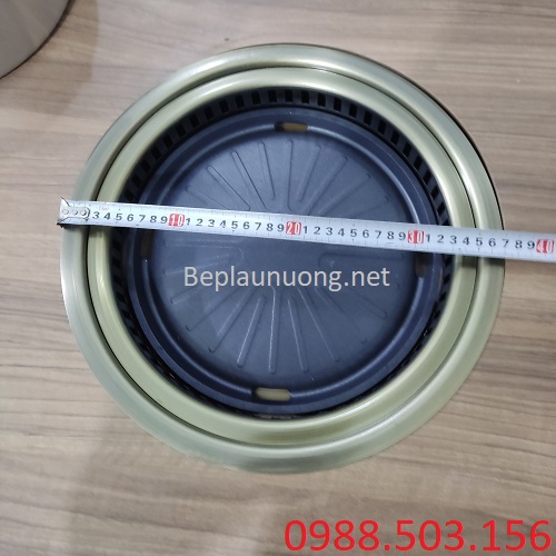 Kích thước trên mặt của bếp nướng điện tròn