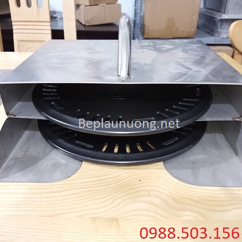 Hộp xách vỉ nướng than hoa bằng inox