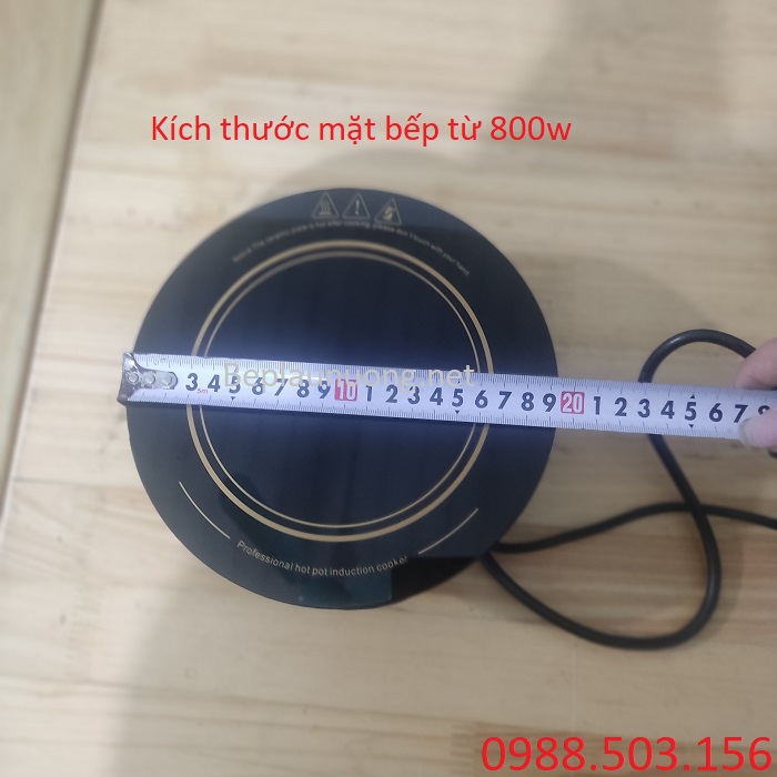 Kích thước mặt kính của bếp từ âm bàn tròn