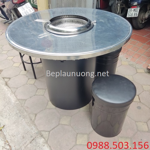 Bàn ăn inox dạng tròn cho nhà hàng