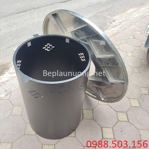 Bàn ăn thùng phuy dạng tròn nhà hàng