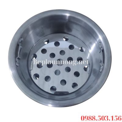Xô đựng than hoa inox nhà hàng
