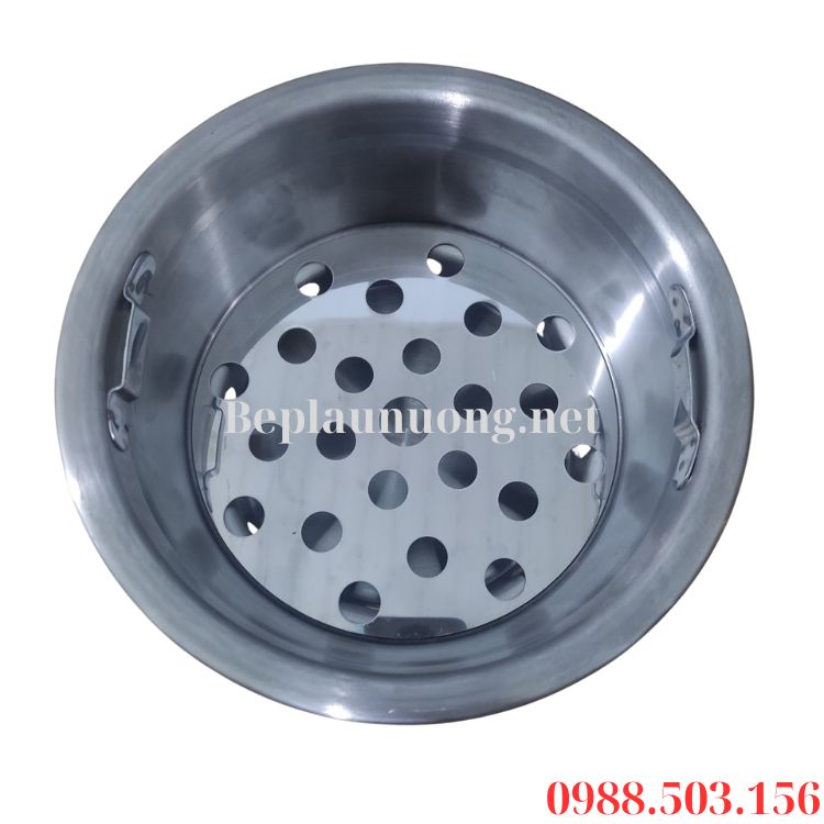 Xô đựng than hoa inox nhà hàng