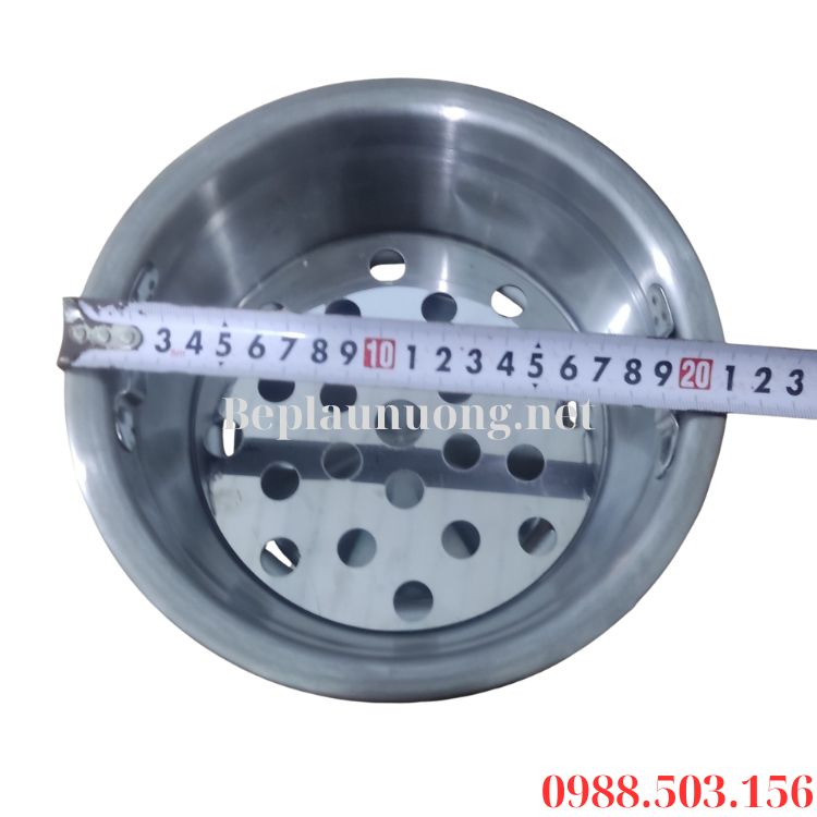 Kích thước bầu đựng than hoa inox