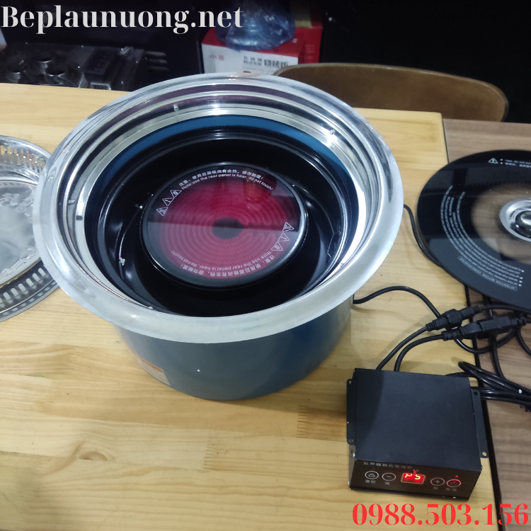 Bếp nướng điện tròn âm bàn nhà hàng