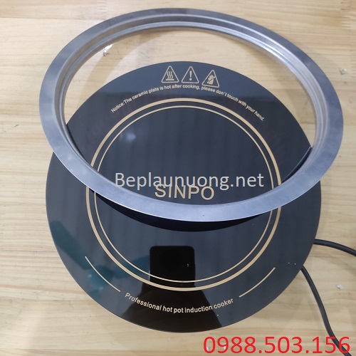 Bếp từ ăn lẩu âm bàn tròn cho nhà hàng